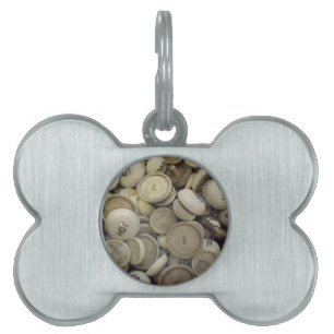 Vintage Hot and Cold Porcelain Knobs Pet Name Tag