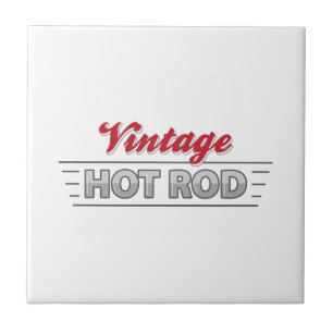 Vintage Hot Rod Ceramic Tile