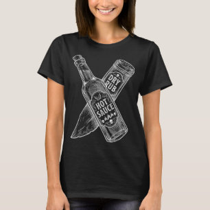 Vintage Hot Sauce Dry Rub Bbq Grill Meat Smoker T-Shirt