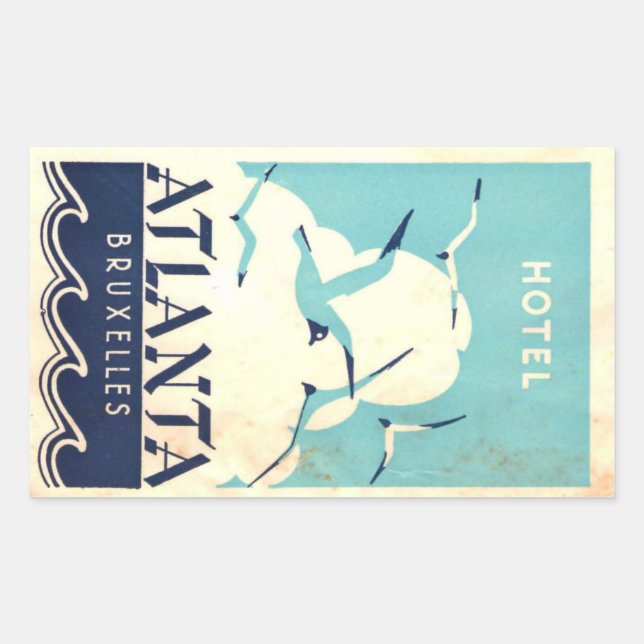 Vintage Hotel & Travel Sticker (Front)