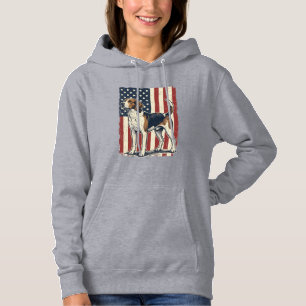 Vintage Hound Dog Patriotic Flag Vector Shirt Desi
