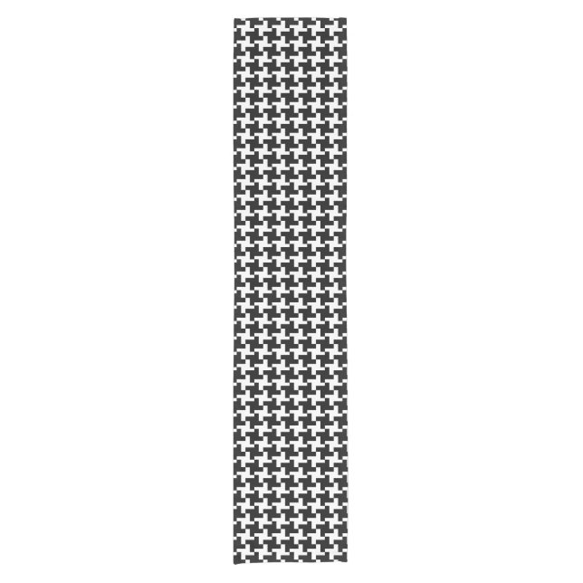 Vintage Houndstooth  Short Table Runner (Front)