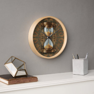 Vintage Hourglass Clock
