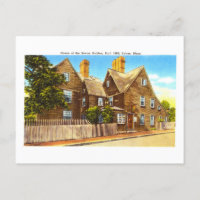 Vintage House of the Seven Gables in Salem, Mass.,