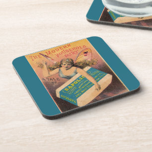Vintage Household Fairy Ad Coaster
