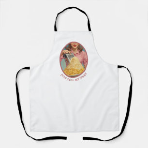 Vintage Housewife Kitchen Design “Tell Me When” Apron