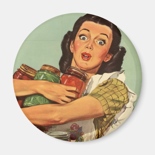 Vintage Housewife Magnet (Front)