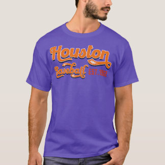 Vintage Houston Baseball Est 1962 Baseball Lover T-Shirt