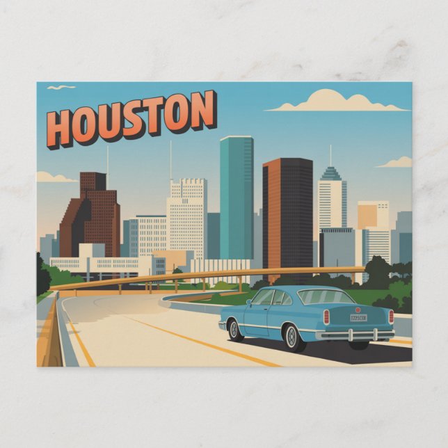 Vintage Houston Postcard | Greetings from Houston (Front)