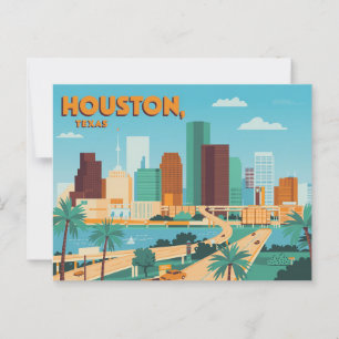 Vintage Houston Postcard   Greetings from Houston