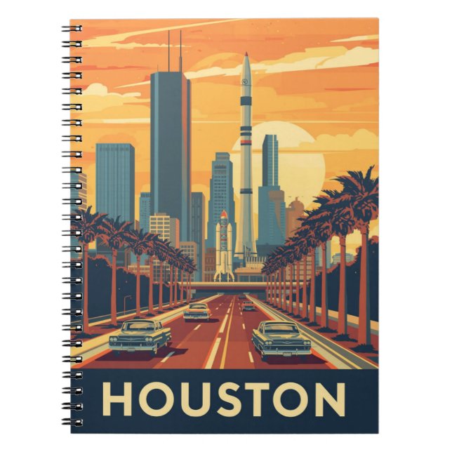 Vintage Houston Space Notebook (Front)