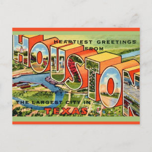 Vintage Houston Texas Postcard