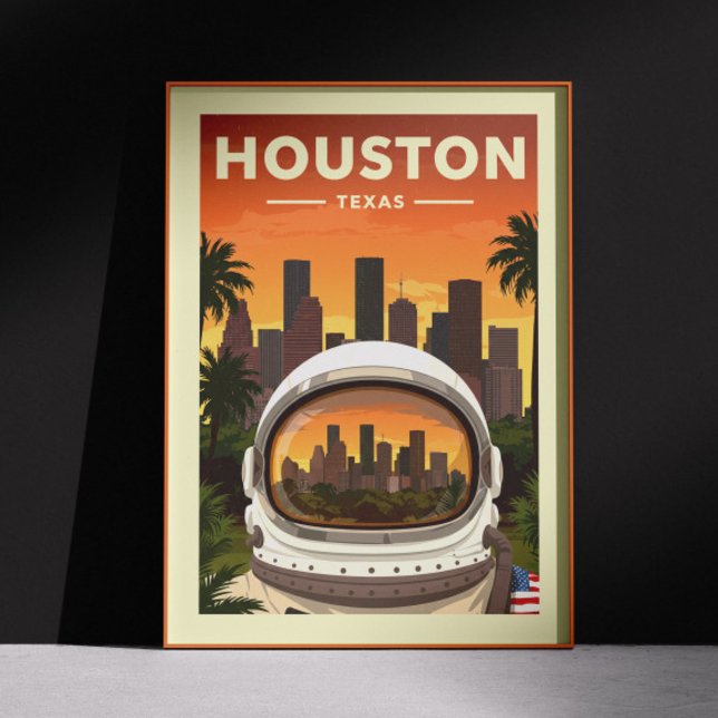 Vintage Houston Texas Poster (Creator Uploaded)