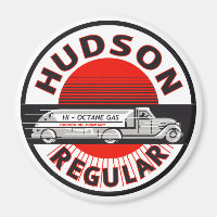 Vintage Hudson Regular gasoline sign