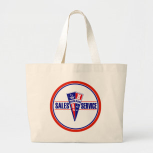 Vintage Hudson service sign Large Tote Bag