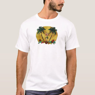Vintage Hula Girl Palm Trees Shirt