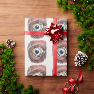 Vintage Human Anatomy, Eyeball Eye with Muscles Wrapping Paper