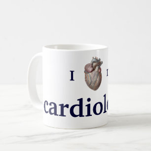 Vintage Human Anatomy, I Love My Cardiologist Coffee Mug