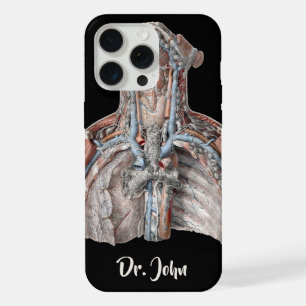 Vintage Human Anatomy Throat, Neck, Chest, Ribs iPhone Case