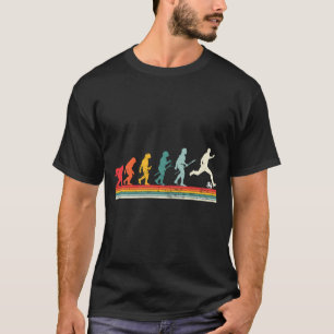 Vintage Human Evolution Soccer Player Football Soc T-Shirt