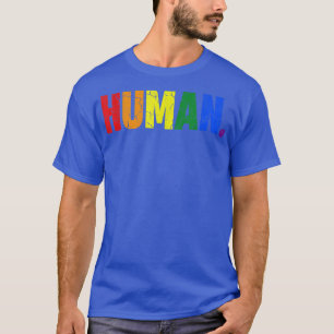 Vintage Human LGBT Proud Lesbian Gay Trans Retro L T-Shirt