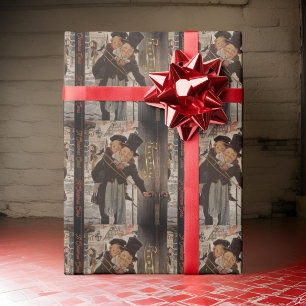 Vintage Humbug Christmas Carol  Wrapping Paper