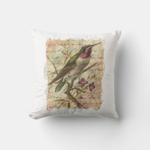 Vintage Hummingbird Cushion