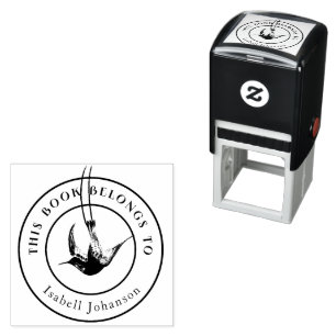 Vintage Hummingbird From The Library Of Self-inking Stamp