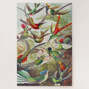 Vintage Hummingbirds by Ernst Haeckel Jigsaw Puzzle