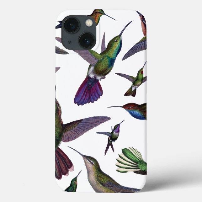 Vintage Hummingbirds Case-Mate iPhone Case (Back)
