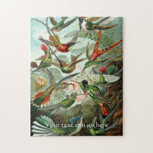 Vintage Hummingbirds Jigsaw Puzzle