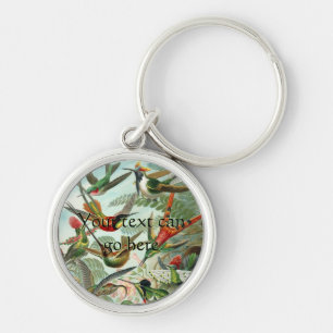 Vintage Hummingbirds Key Ring