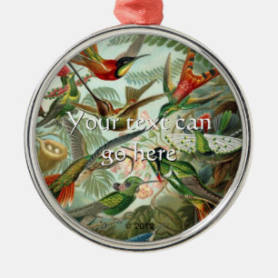 Vintage Hummingbirds Metal Tree Decoration