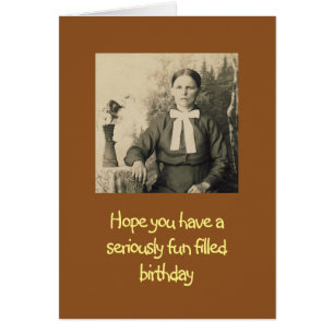 Vintage humor Birthday card