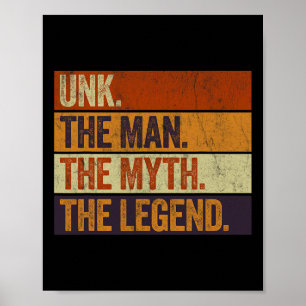 Vintage Humour For Unk Fathers Day Co. Unk The Man Poster