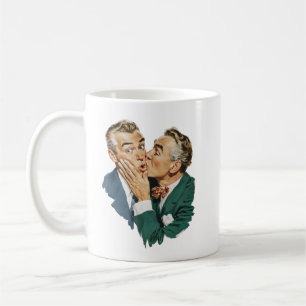 Vintage Humour Surprise Kiss Scene Coffee Mug