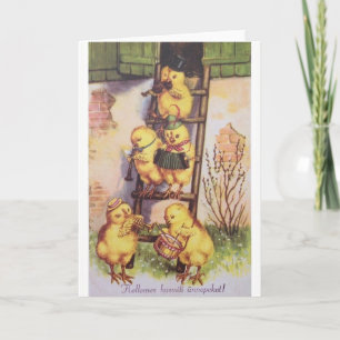 Vintage Hungarian Easter Greeting Card