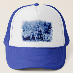 Vintage Hunter With Dogs Cap