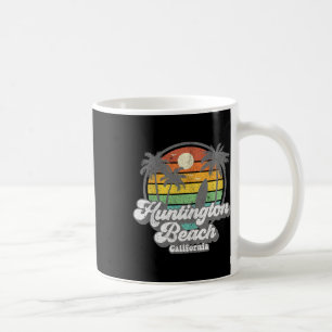Vintage Huntington Beach California Surfing Retro Coffee Mug