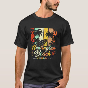 Vintage Huntington Beach California Surfing Retro  T-Shirt