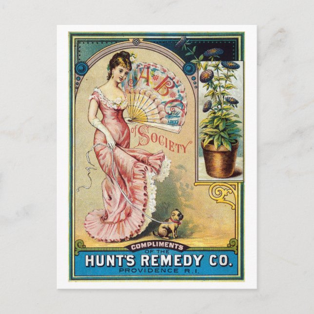 Vintage Hunt's Remedy Company Advertisement Postcard (Front)
