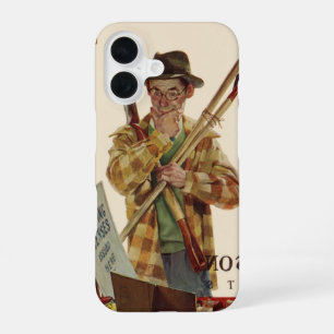 Vintage Husband and Wife with Gardening Tools iPhone 16 Case