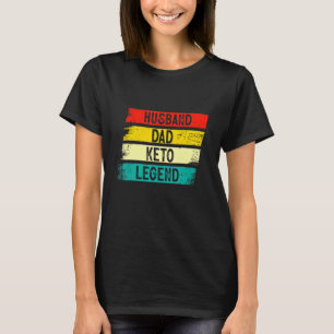 Vintage Husband Dad Keto Legend  For Father's Day T-Shirt