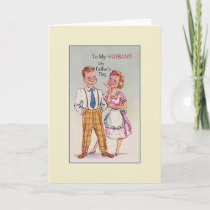 Vintage Husband Father's Day Greeting Card