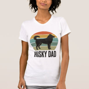 Vintage Husky Dad Retro Dog Vector Design_1 T-Shirt