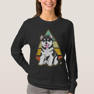 Vintage Husky Dog Retro Husky Lover Men Women T-Shirt