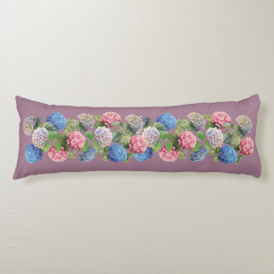 Vintage Hydrangea Body Pillow