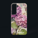 Vintage Hydrangea & Butterfly Pink Personalised Samsung Galaxy Case<br><div class="desc">This Beautiful Vintage Pink Hydrangea and Butterfly with a Personalised name phone case frames your daily routine in the delicate art of watercolor. It's the kind of gift that fits perfectly into a birthday celebration, adds a personal touch to Mother's Day, marks graduation with a splash of colour, or brings...</div>