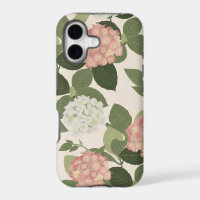Vintage Hydrangea Floral Pattern