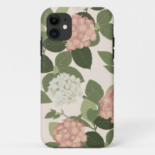 Vintage Hydrangea Floral Pattern iPhone 11 Case